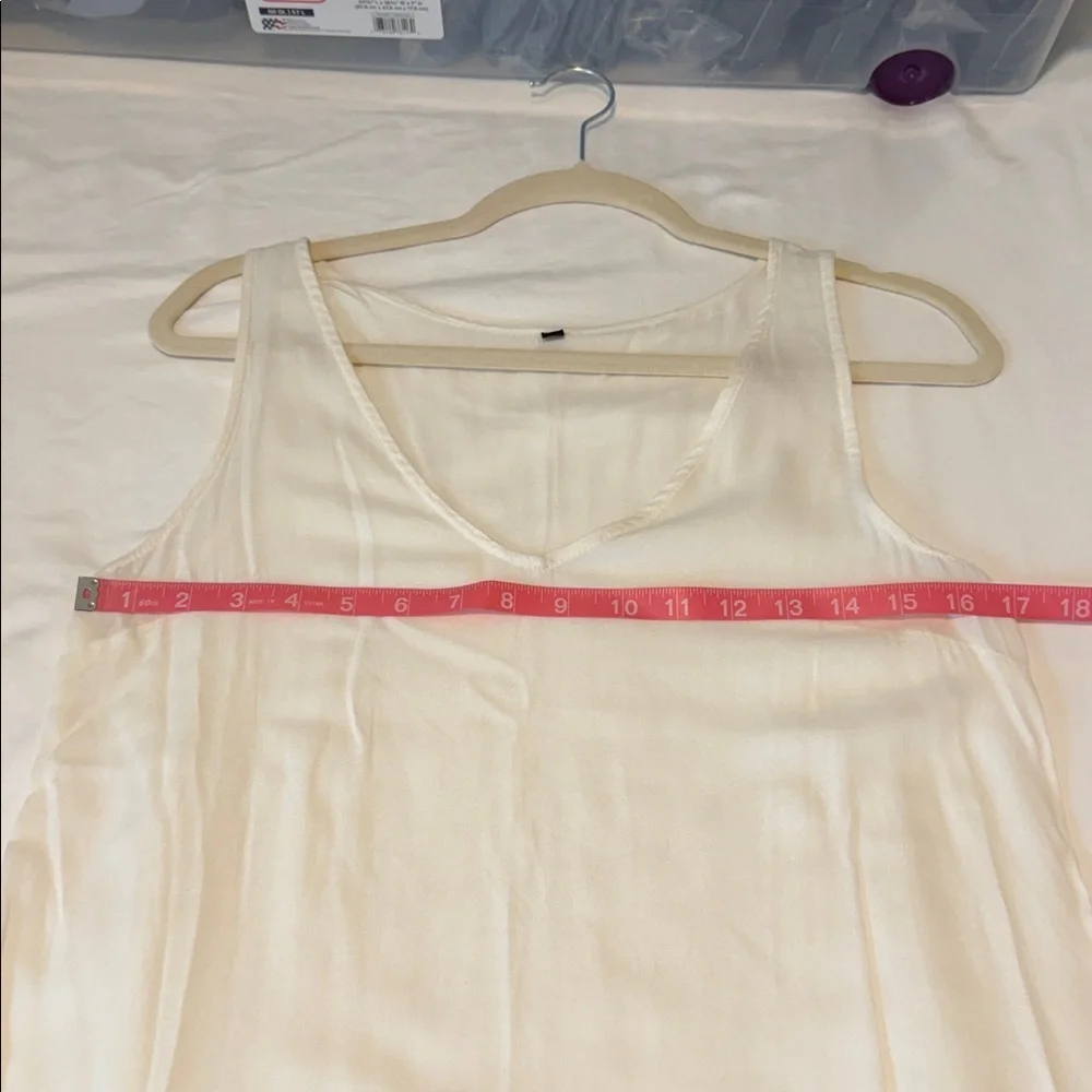Philosophy Linen Stripe Shift Dress White Black Coastal Euro Summer Minimalist - Picture 11 of 15